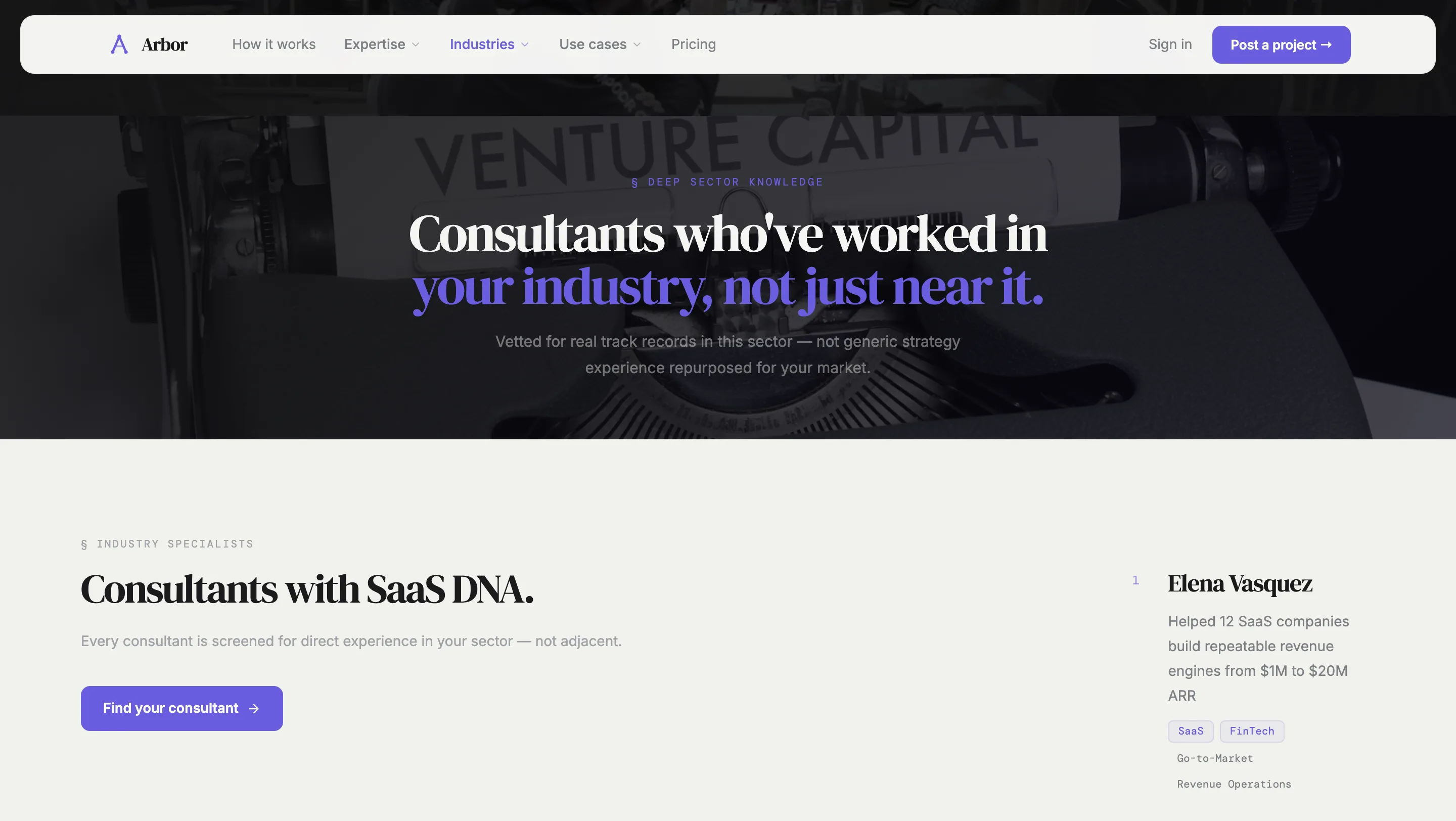 Arbor pricing section for marketplace usage