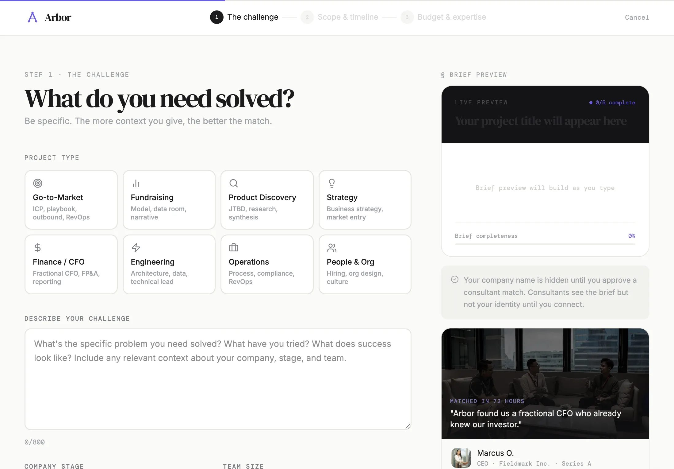 Arbor app shell sidebar and role toggle