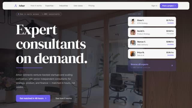 Arbor Consultant Marketplace digital case study