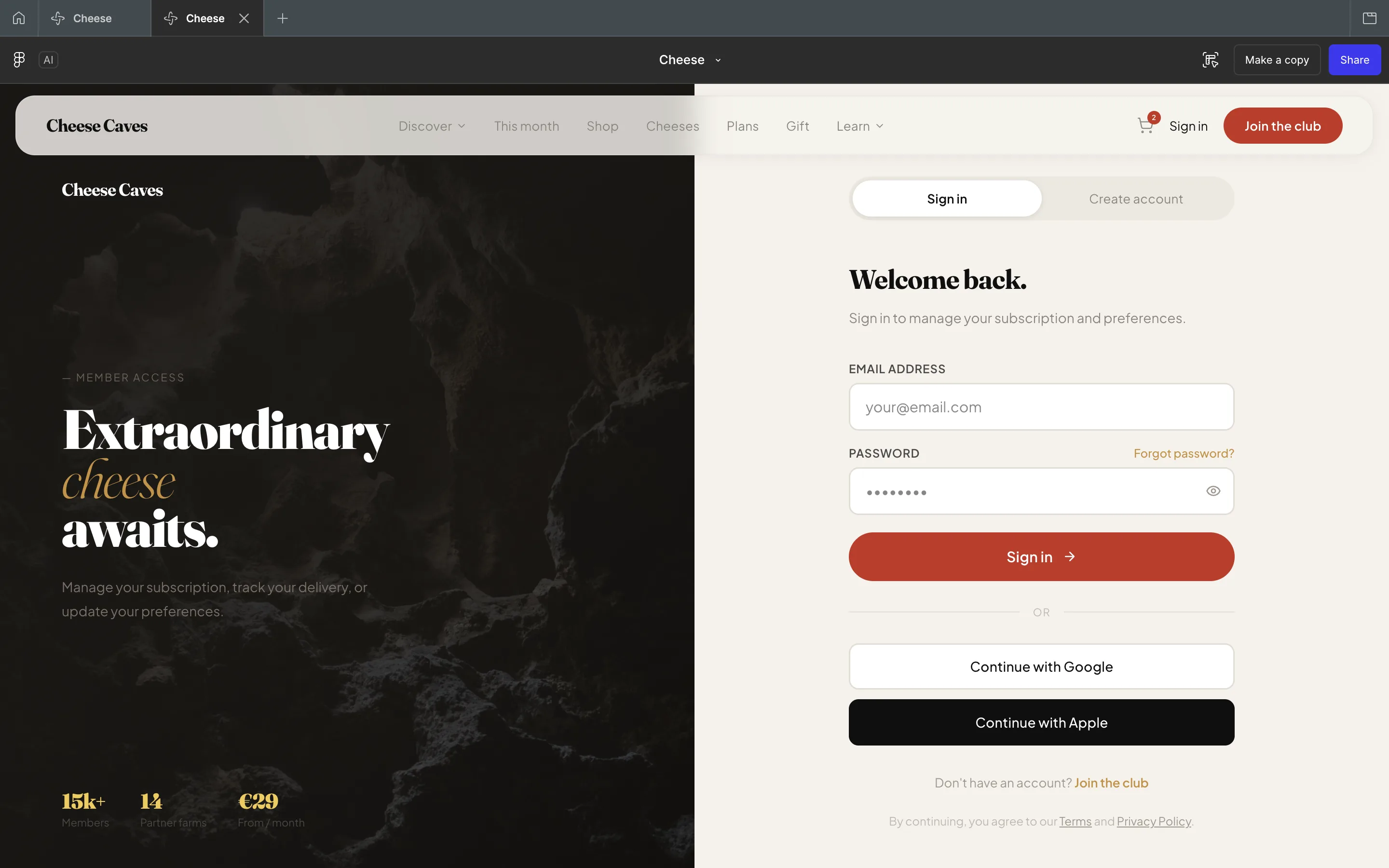 Cheese Caves producer and sourcing content