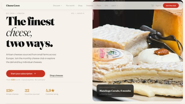 Cheese Caves digital case study