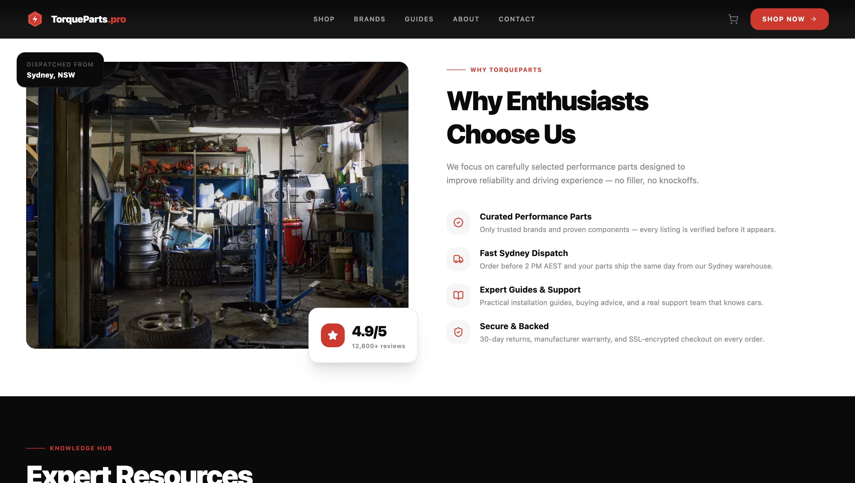 TorqueParts.pro checkout confirmation and payment UX