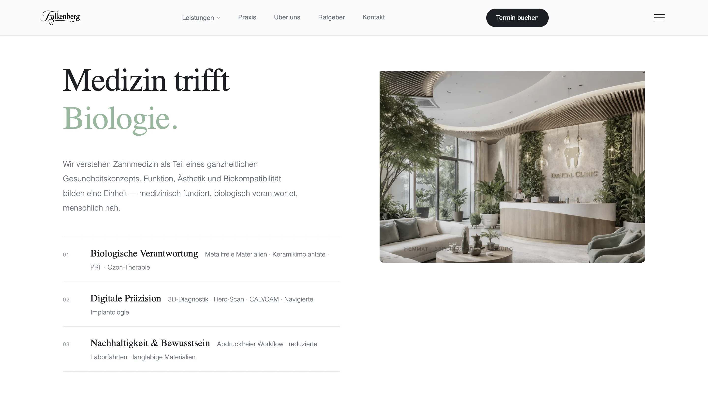 Bio-aesthetic dental clinic platform concept