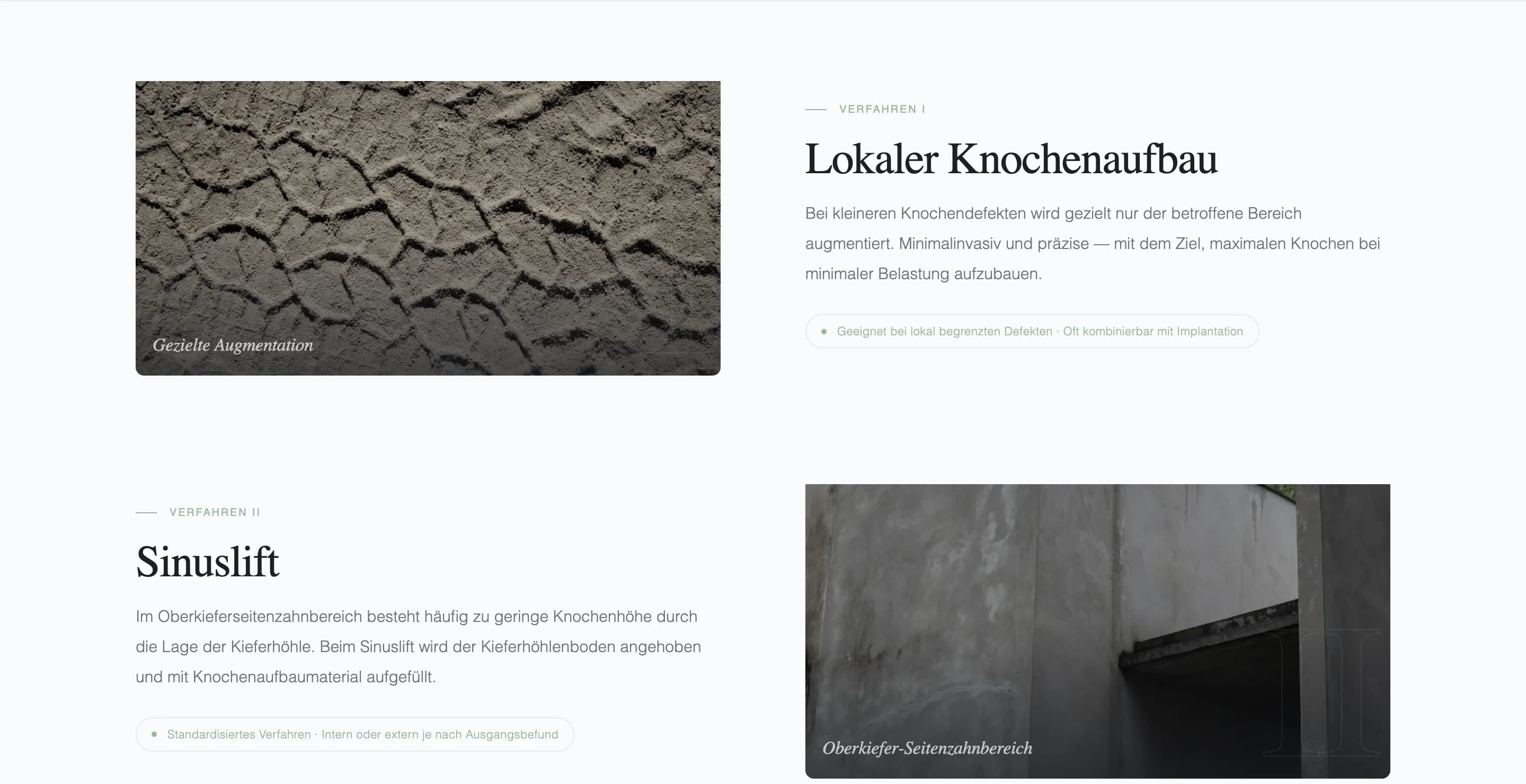 Patient journey section for premium consultation conversion