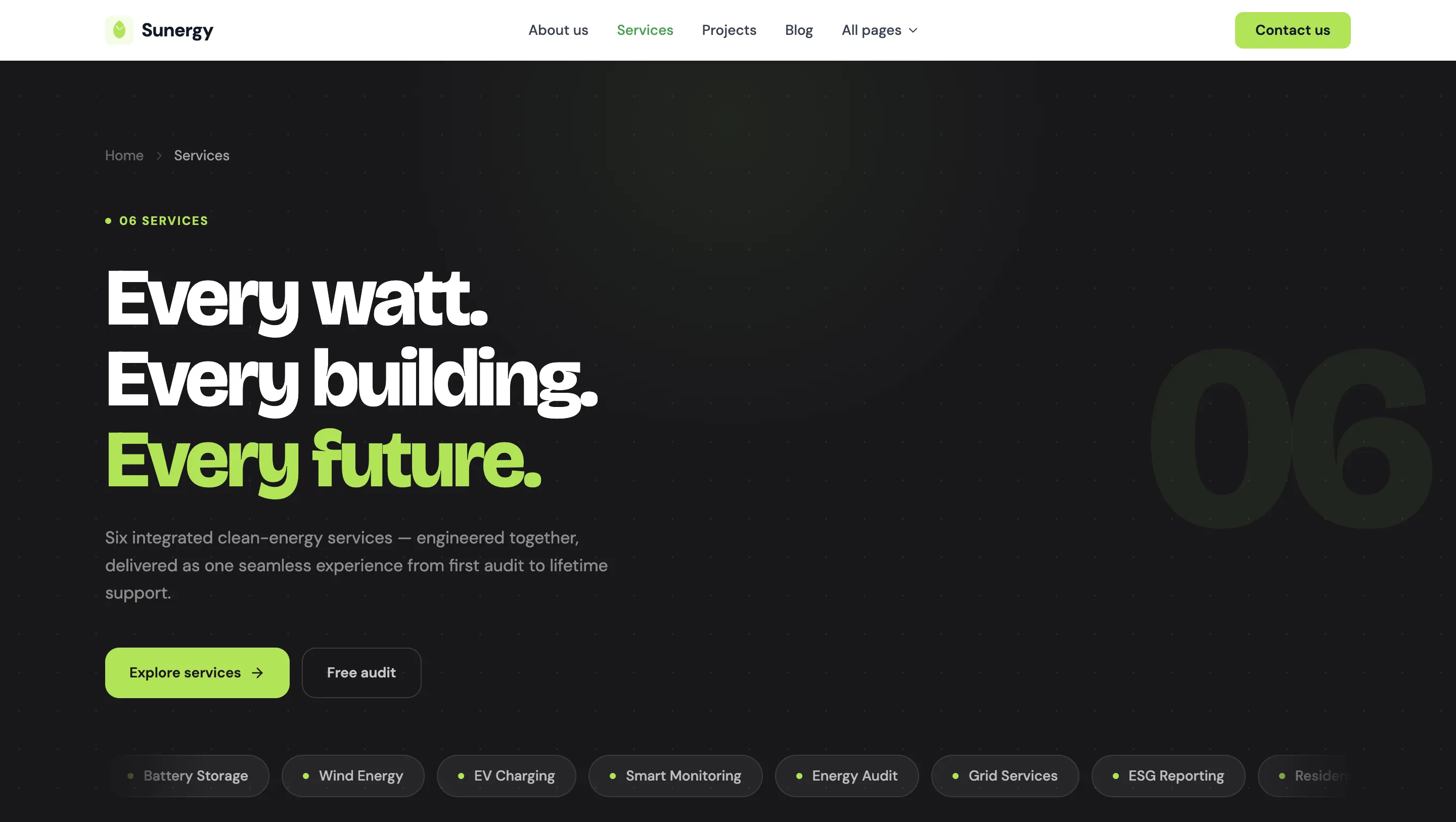 Renewable energy project lightbox modal