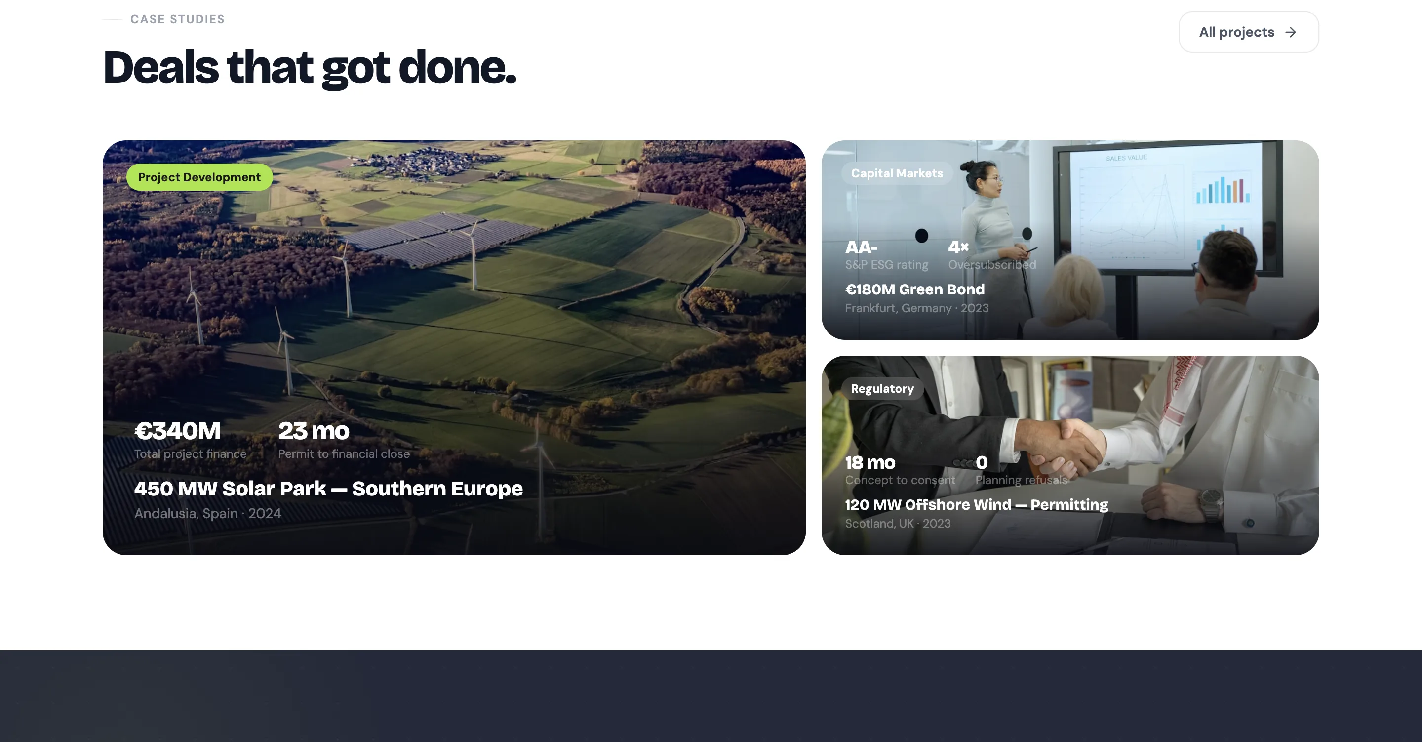 Renewable energy corporate platform overview