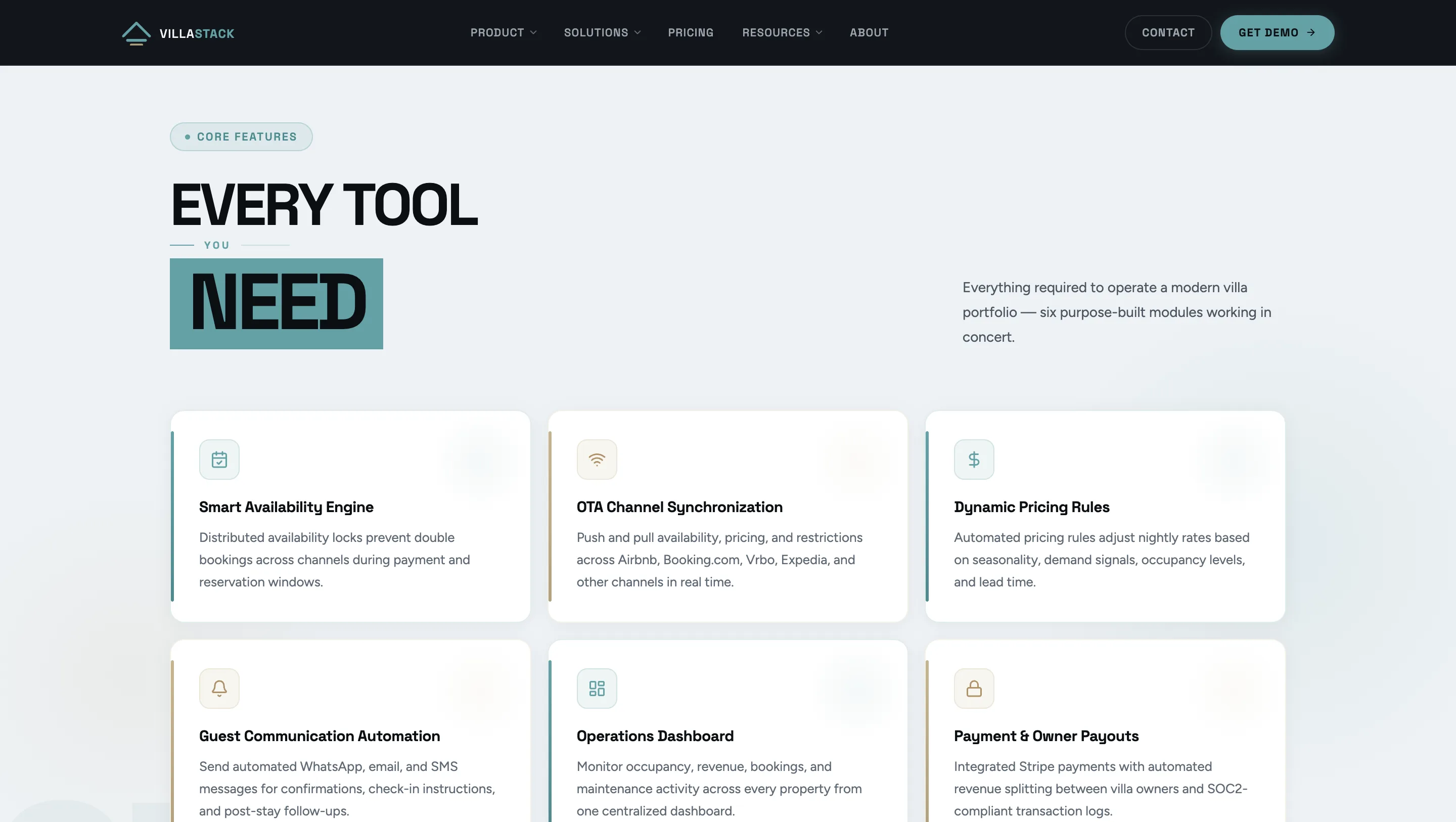 VillaStack - Booking Infrastructure for Multi-Villa Portfolios gallery 2